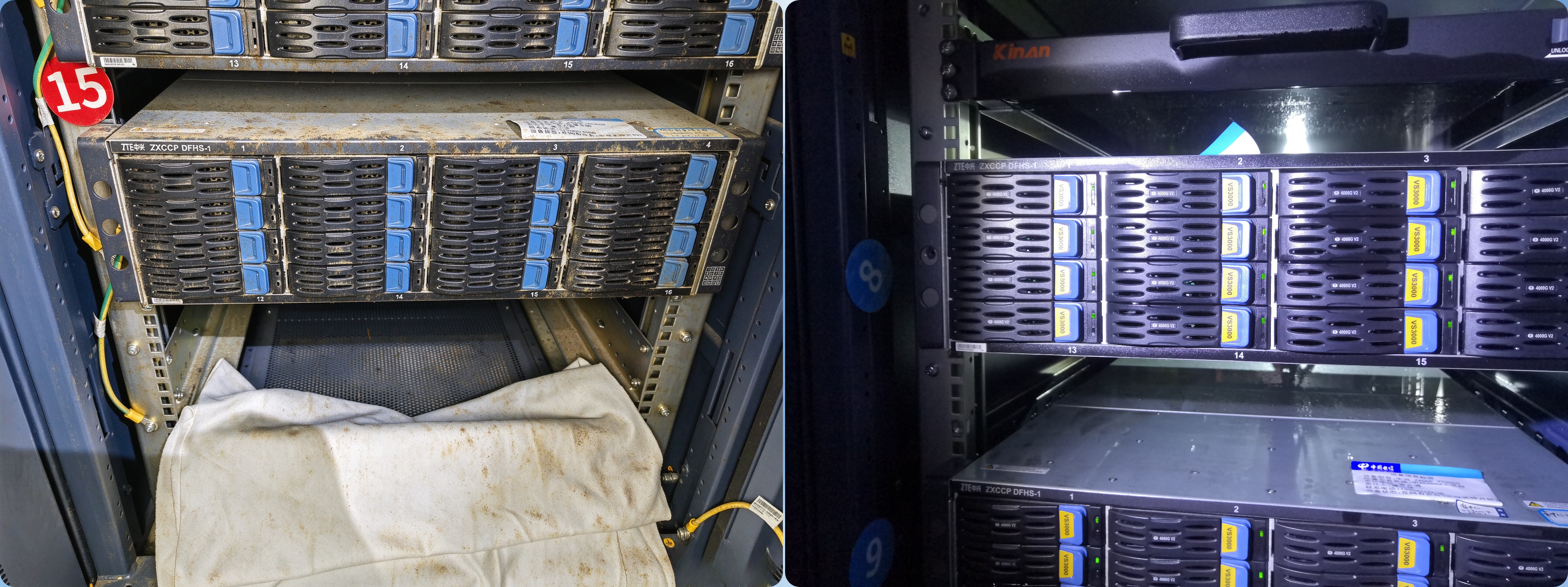 湖南电信荷花园枢纽楼机房设备清洗运维案例